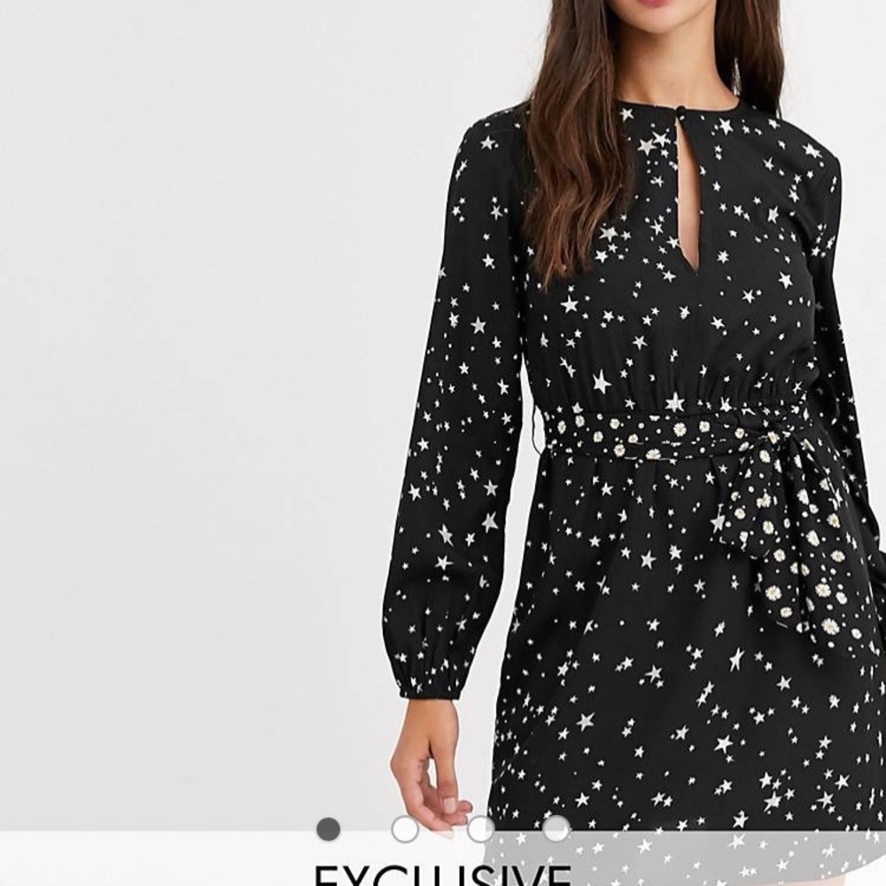 Black dress with stars